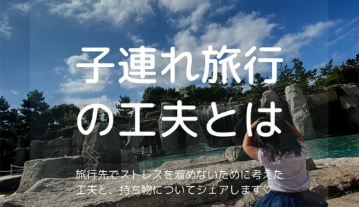 【子連れ旅行】赤ちゃんとの旅行準備品と工夫について