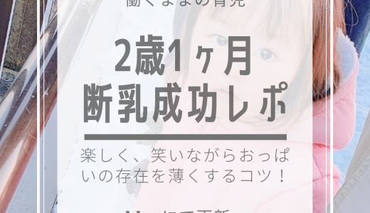 【断乳成功！】母子ともに楽しく断乳するコツを伝授！（２歳１ヶ月）